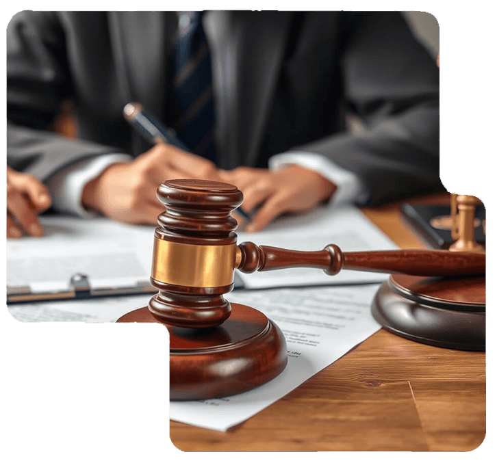 Lawyer working on a documentspng