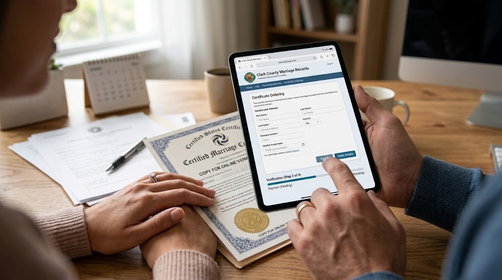 Certified Marriage Certificate Retrieval in Las Vegas, NV